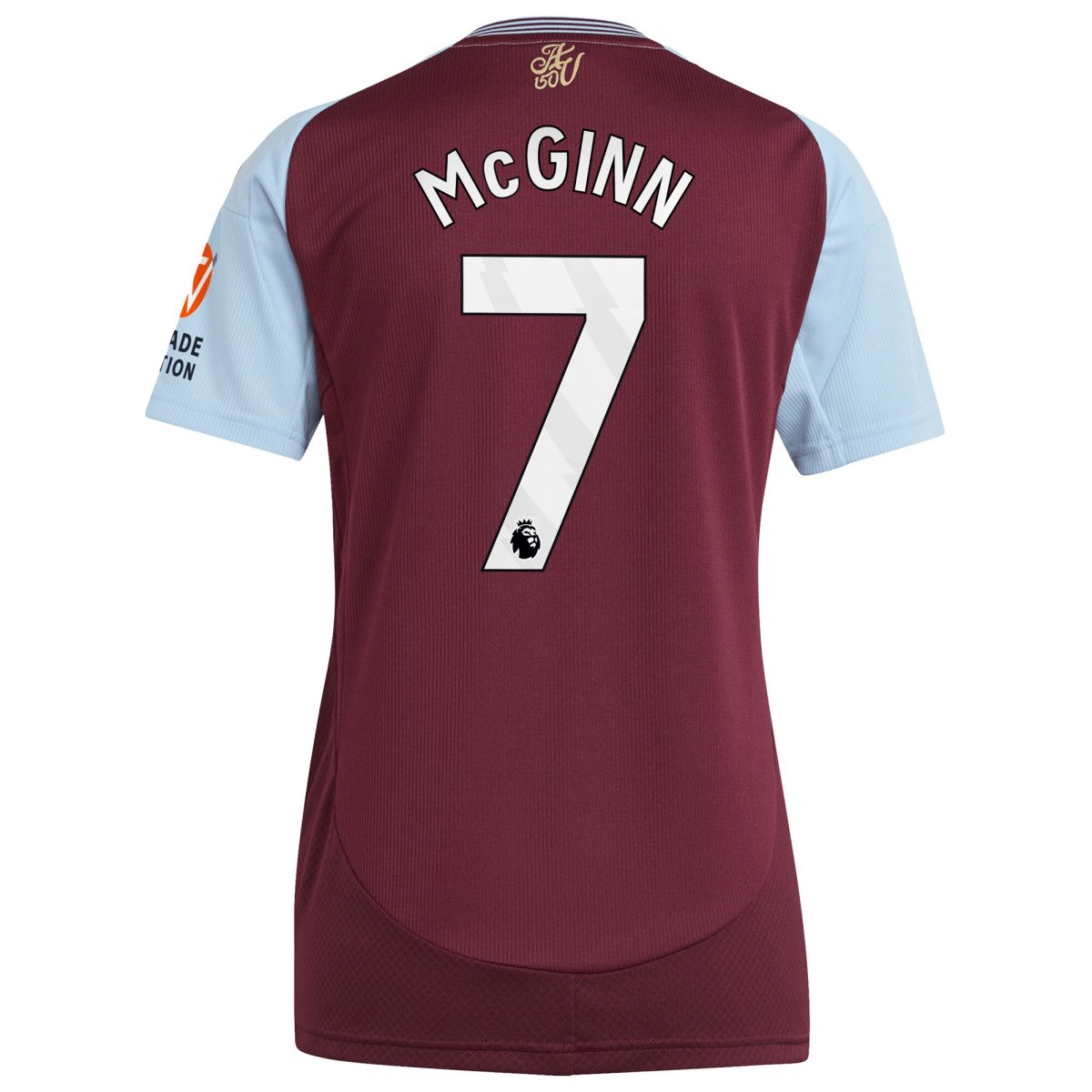aston villa adidas home shirt 2024-25 – womens with mcginn 7 printing Collection | Authentic Aston Villa Shirts