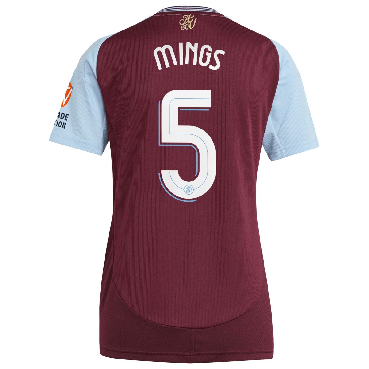 aston villa adidas home shirt 2024-25 – womens with mings 5 cup printing Collection | Authentic Aston Villa Shirts