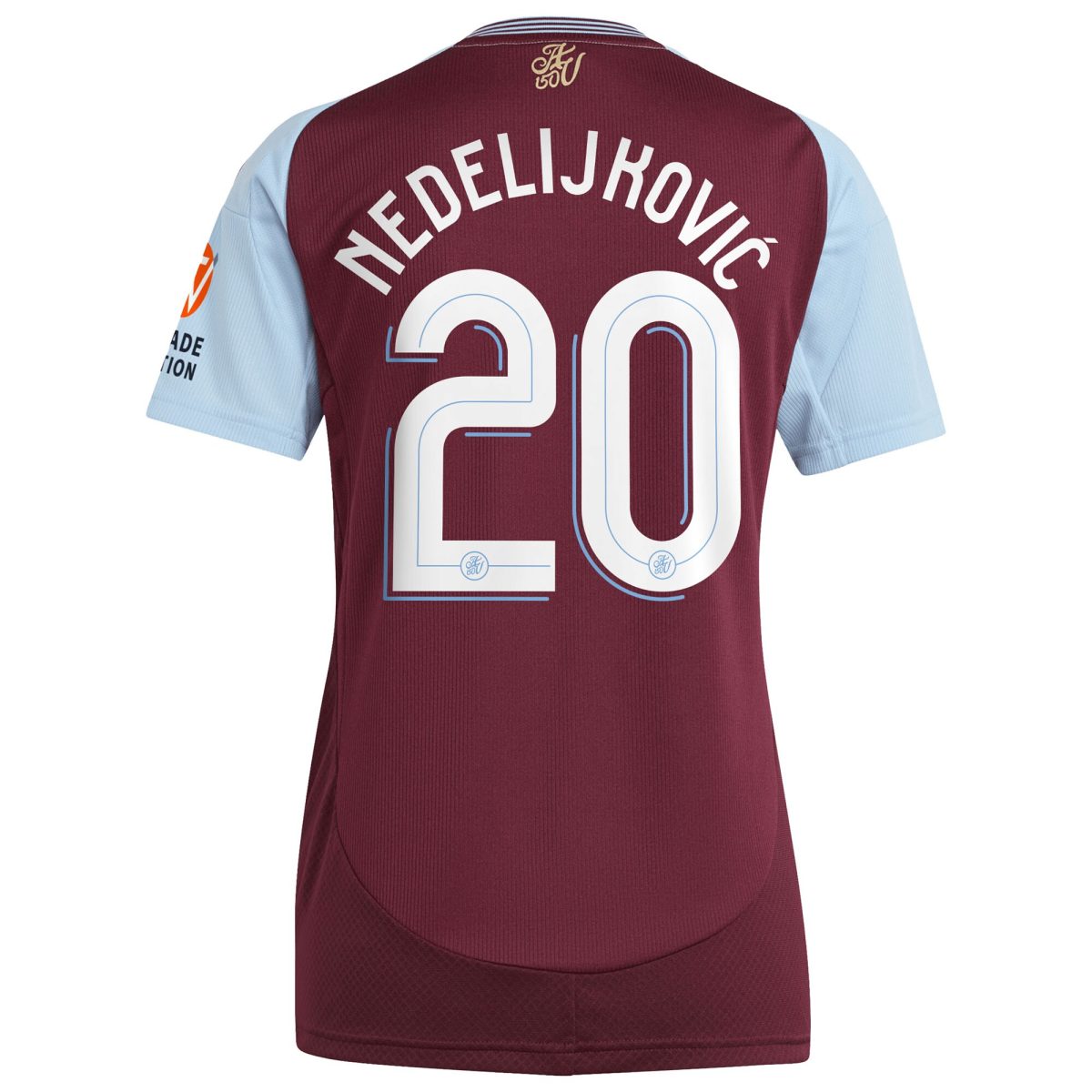 aston villa adidas home shirt 2024-25 – womens with nedeljković 20 cup printing Collection | Authentic Aston Villa Shirts