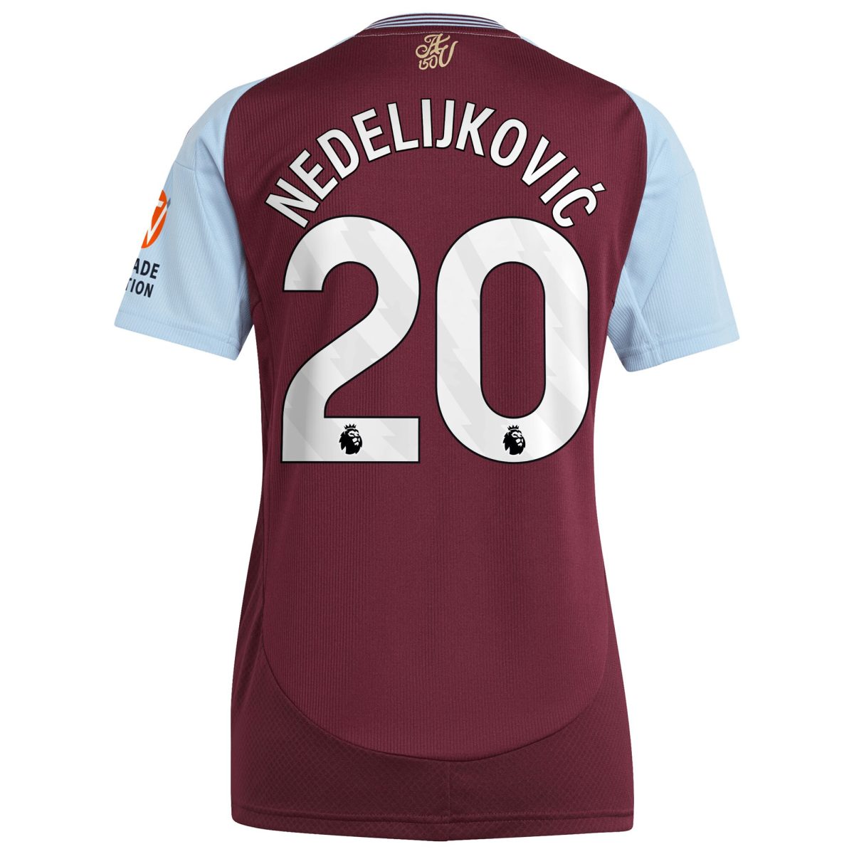 aston villa adidas home shirt 2024-25 – womens with nedeljković 20 printing Collection | Authentic Aston Villa Shirts