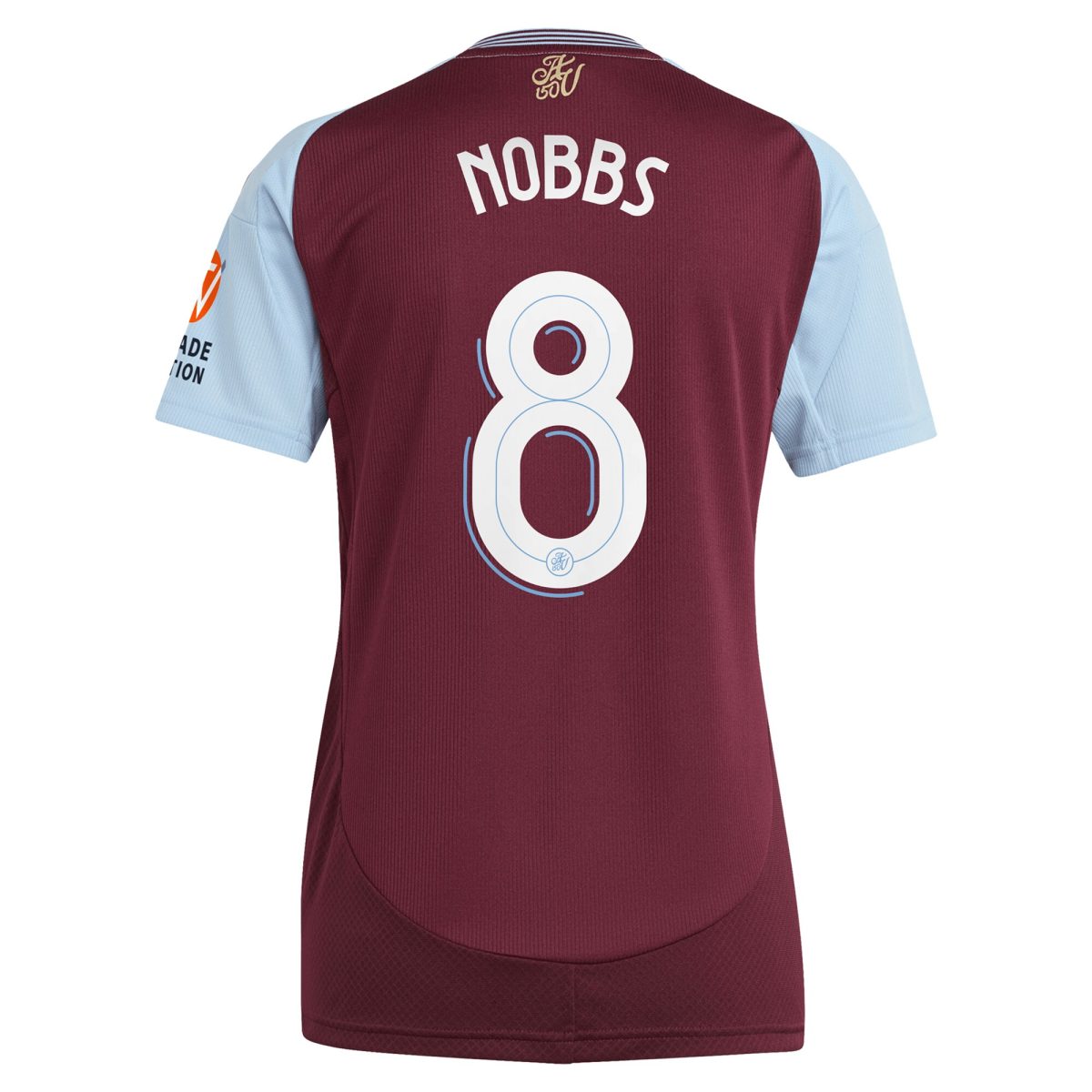 aston villa adidas home shirt 2024-25 – womens with nobbs 8 cup printing Collection | Authentic Aston Villa Shirts