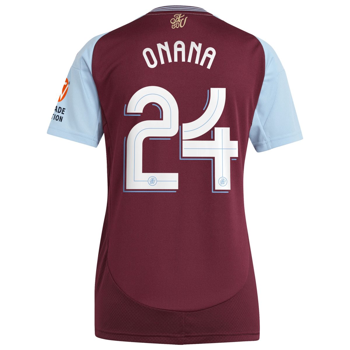 aston villa adidas home shirt 2024-25 – womens with onana 24 cup printing Collection | Authentic Aston Villa Shirts