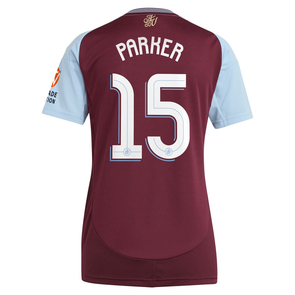aston villa adidas home shirt 2024-25 – womens with parker 15 cup printing Collection | Authentic Aston Villa Shirts