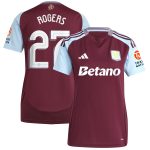 aston villa adidas home shirt 2024-25 – womens with rogers 27 cup printing Collection | Authentic Aston Villa Shirts