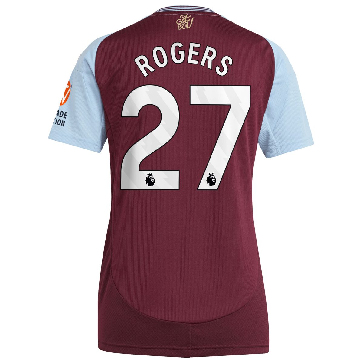aston villa adidas home shirt 2024-25 – womens with rogers 27 printing Collection | Authentic Aston Villa Shirts