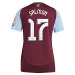 aston villa adidas home shirt 2024-25 – womens with salmon 17 cup printing Collection | Authentic Aston Villa Shirts