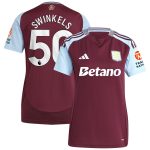 aston villa adidas home shirt 2024-25 – womens with swinkels 50 printing Collection | Authentic Aston Villa Shirts