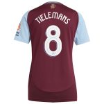 aston villa adidas home shirt 2024-25 – womens with tielemans 8 cup printing Collection | Authentic Aston Villa Shirts