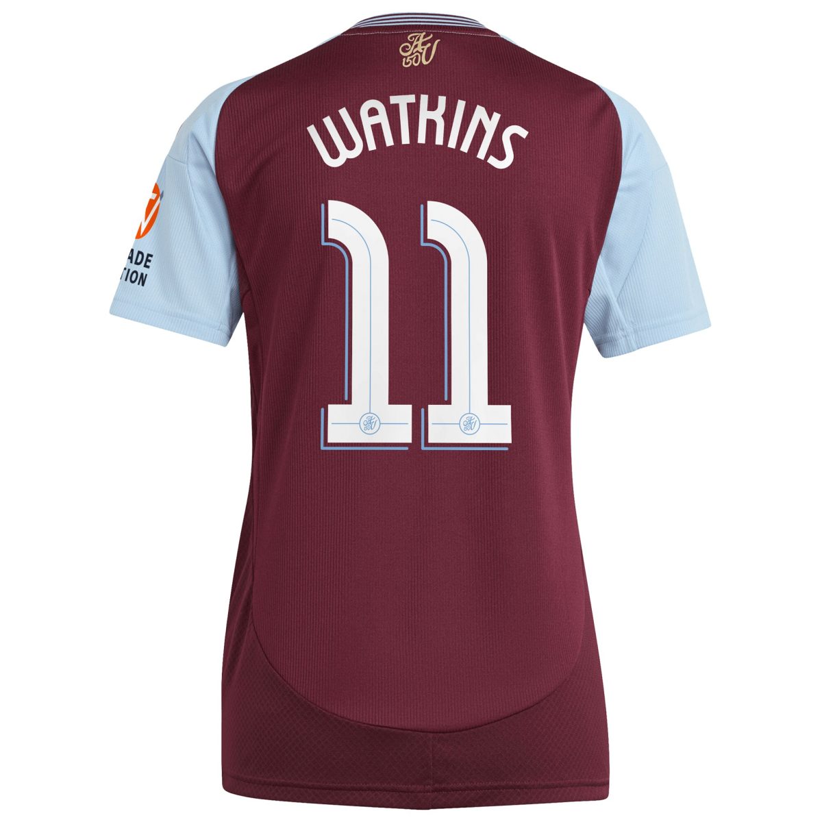 aston villa adidas home shirt 2024-25 – womens with watkins 11 cup printing Collection | Authentic Aston Villa Shirts