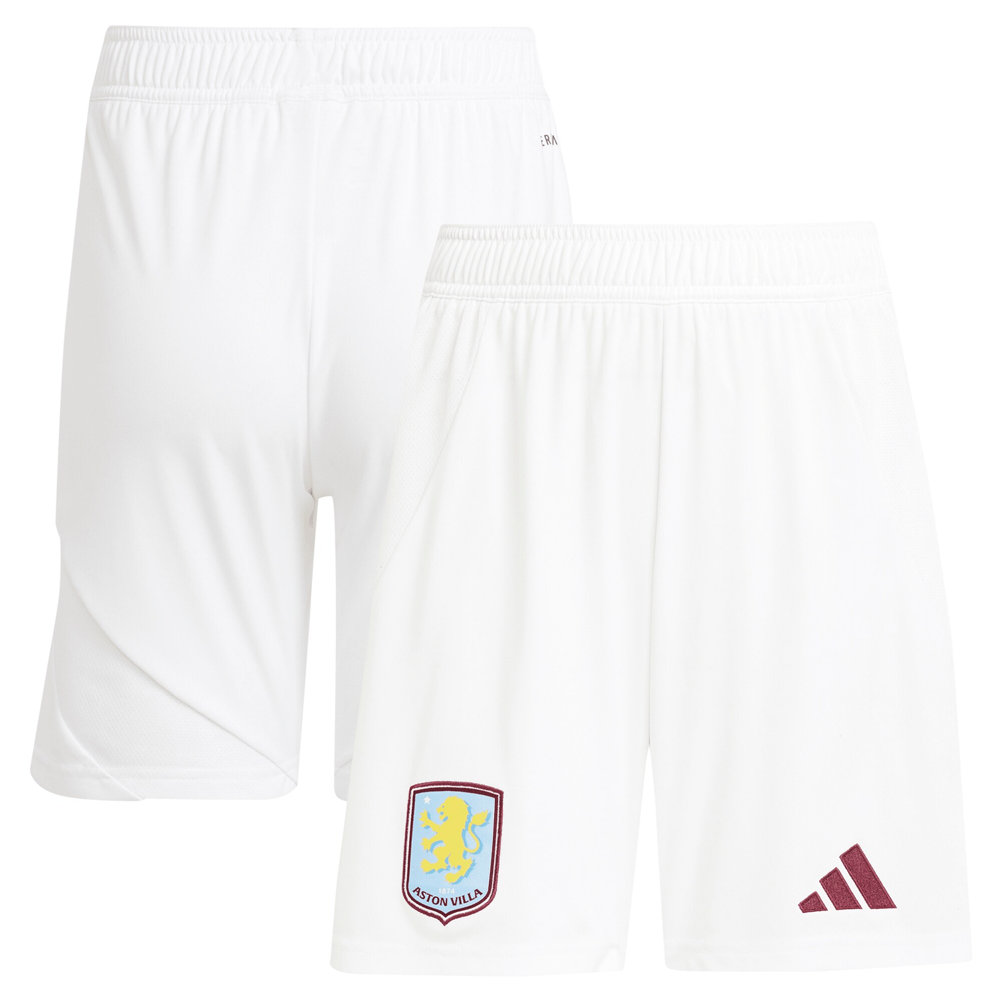 aston villa adidas home shorts 2024-25 with custom printing Collection | Authentic Aston Villa Shirts