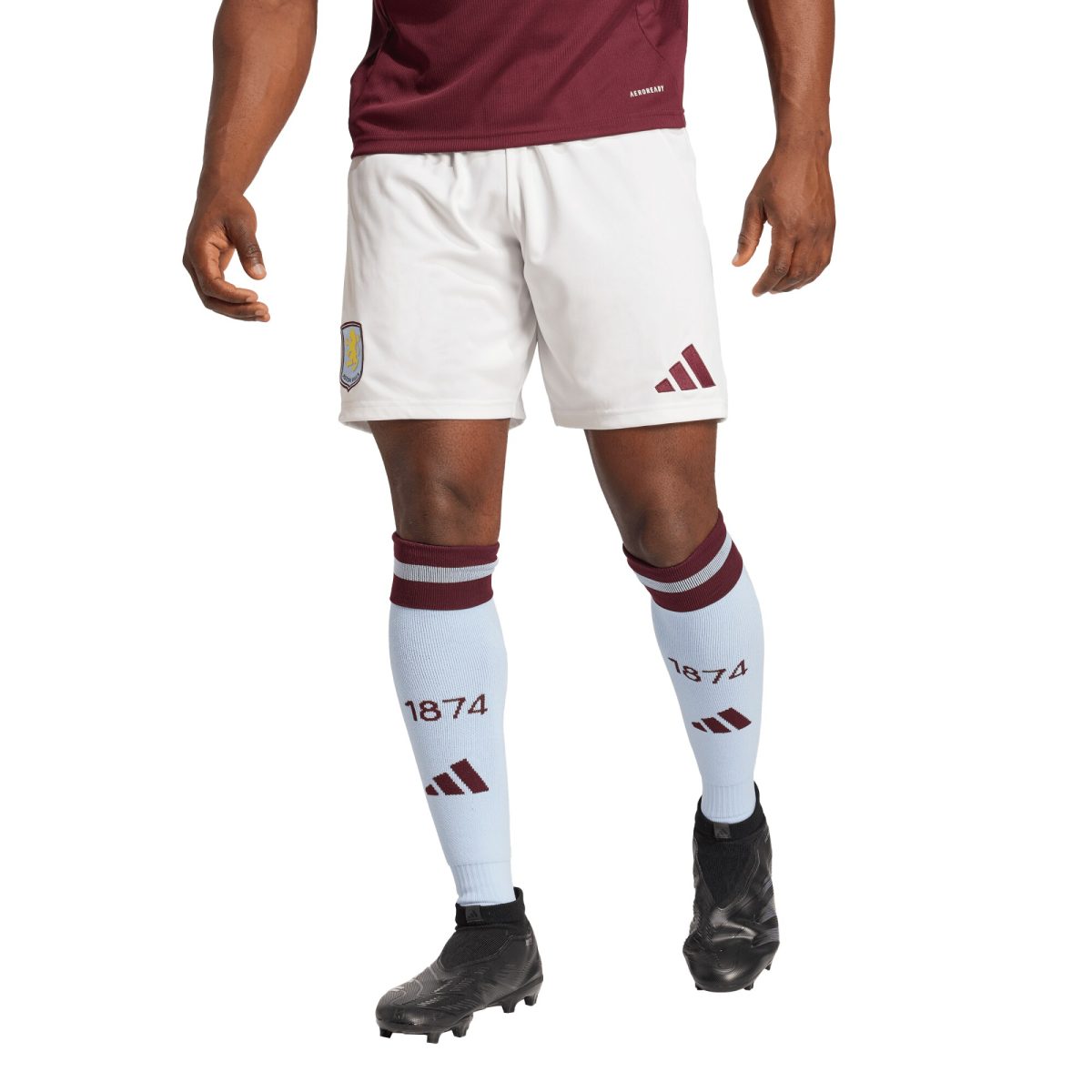 aston villa adidas home shorts 2024-25 with custom printing Collection | Authentic Aston Villa Shirts