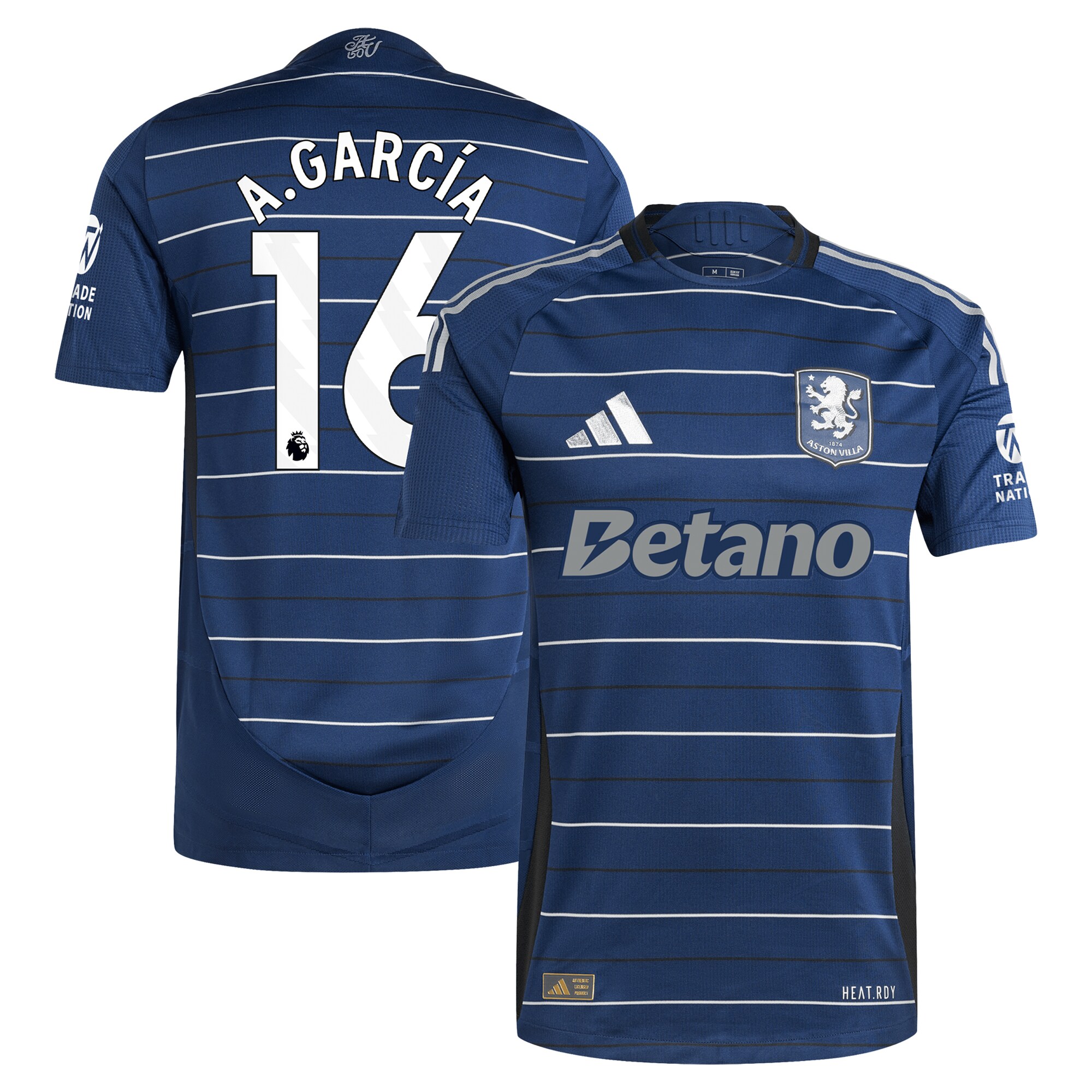 aston villa adidas third authentic shirt 2024-25 with a.garcía 16 printing Collection | Authentic Aston Villa Shirts