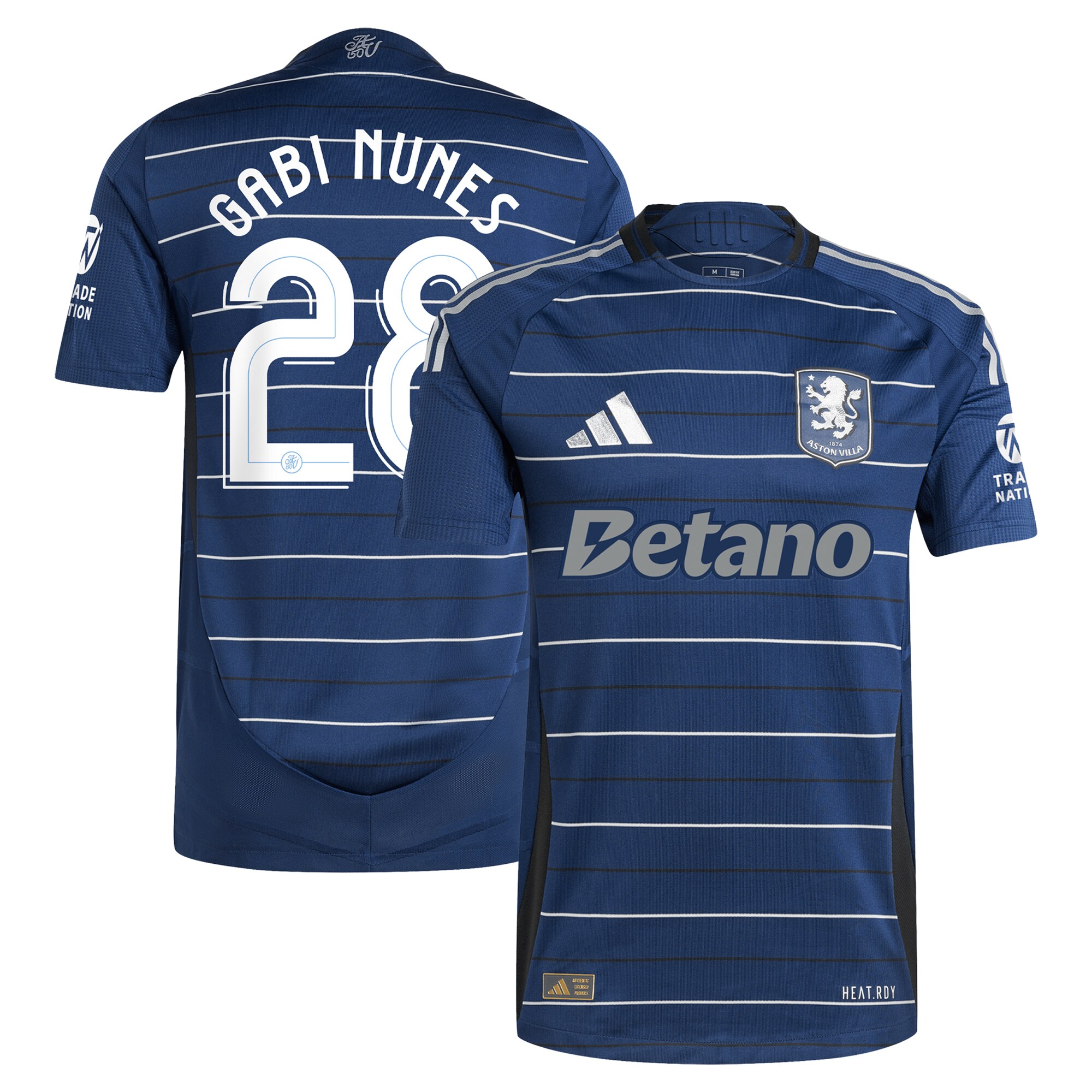 aston villa adidas third authentic shirt 2024-25 with gabi nunes 28 cup printing Collection | Authentic Aston Villa Shirts