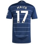 aston villa adidas third authentic shirt 2024-25 with malen 17 printing Collection | Authentic Aston Villa Shirts