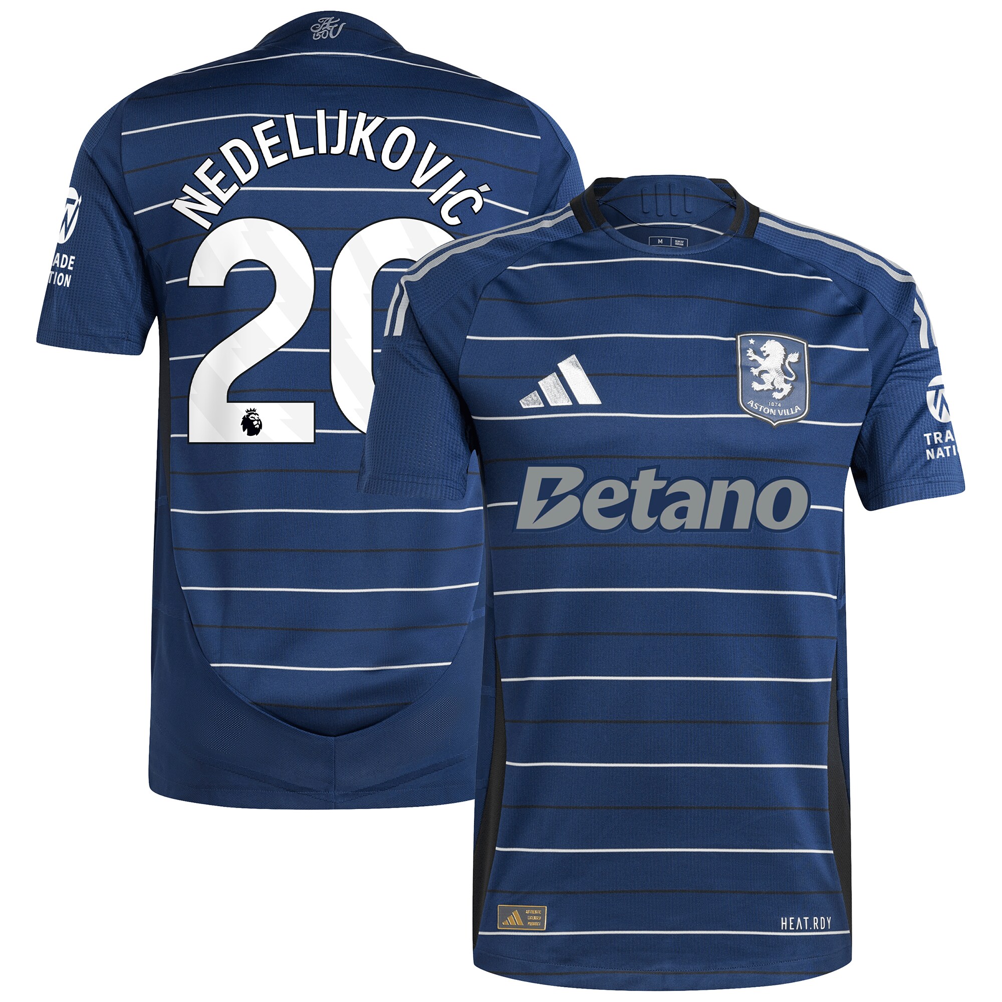 aston villa adidas third authentic shirt 2024-25 with nedeljković 20 printing Collection | Authentic Aston Villa Shirts