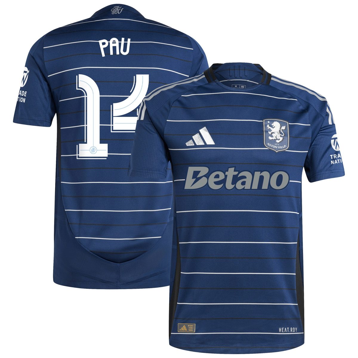 aston villa adidas third authentic shirt 2024-25 with pau 14 cup printing Collection | Authentic Aston Villa Shirts