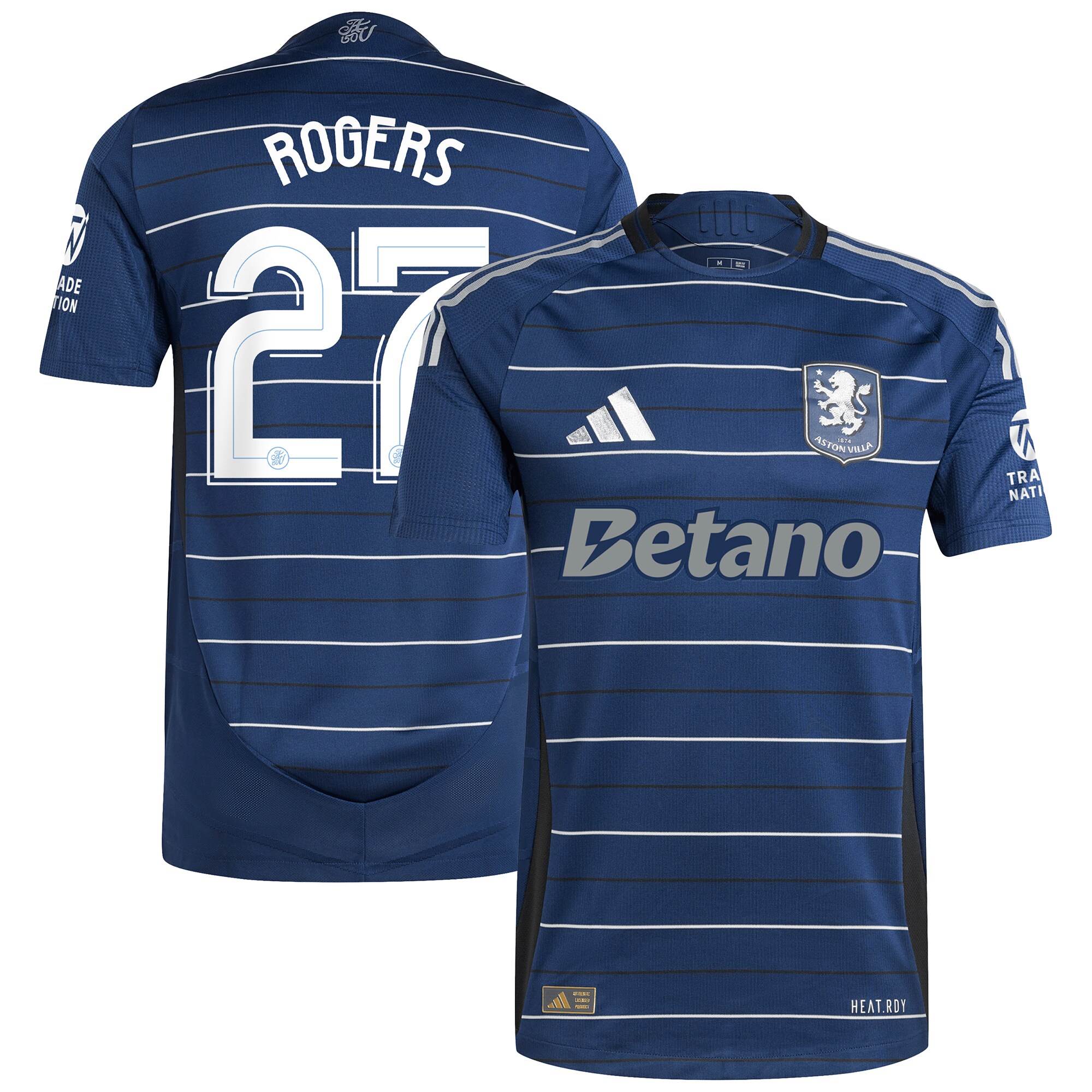aston villa adidas third authentic shirt 2024-25 with rogers 27 cup printing Collection | Authentic Aston Villa Shirts