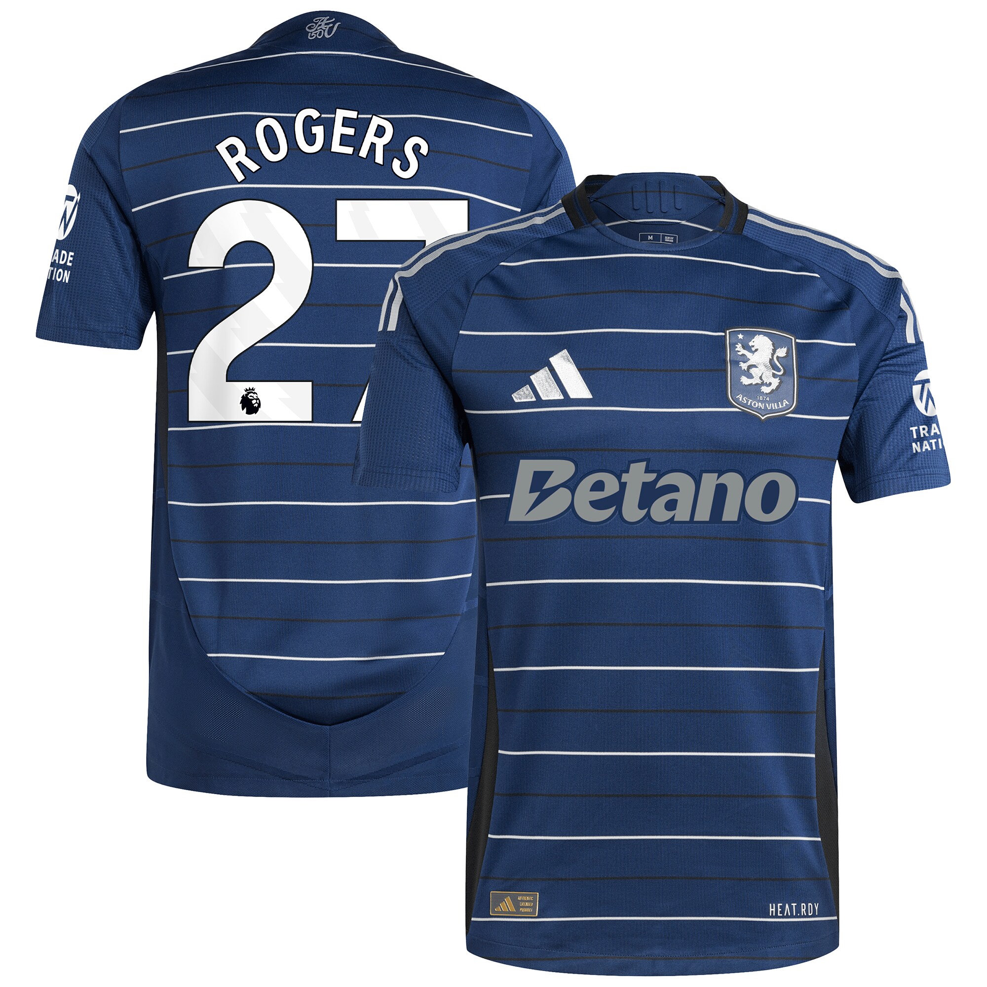 aston villa adidas third authentic shirt 2024-25 with rogers 27 printing Collection | Authentic Aston Villa Shirts