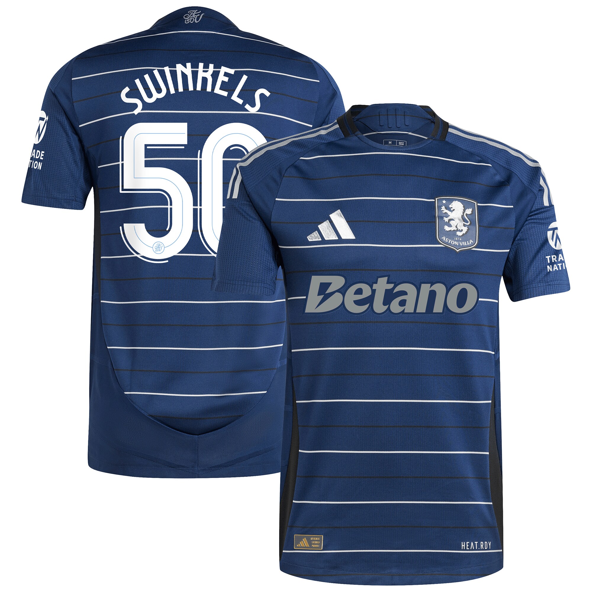 aston villa adidas third authentic shirt 2024-25 with swinkels 50 cup printing Collection | Authentic Aston Villa Shirts
