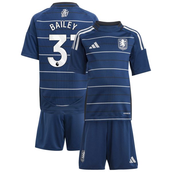 aston villa adidas third minikit 2024-25 with bailey 31 printing Collection | Authentic Aston Villa Shirts