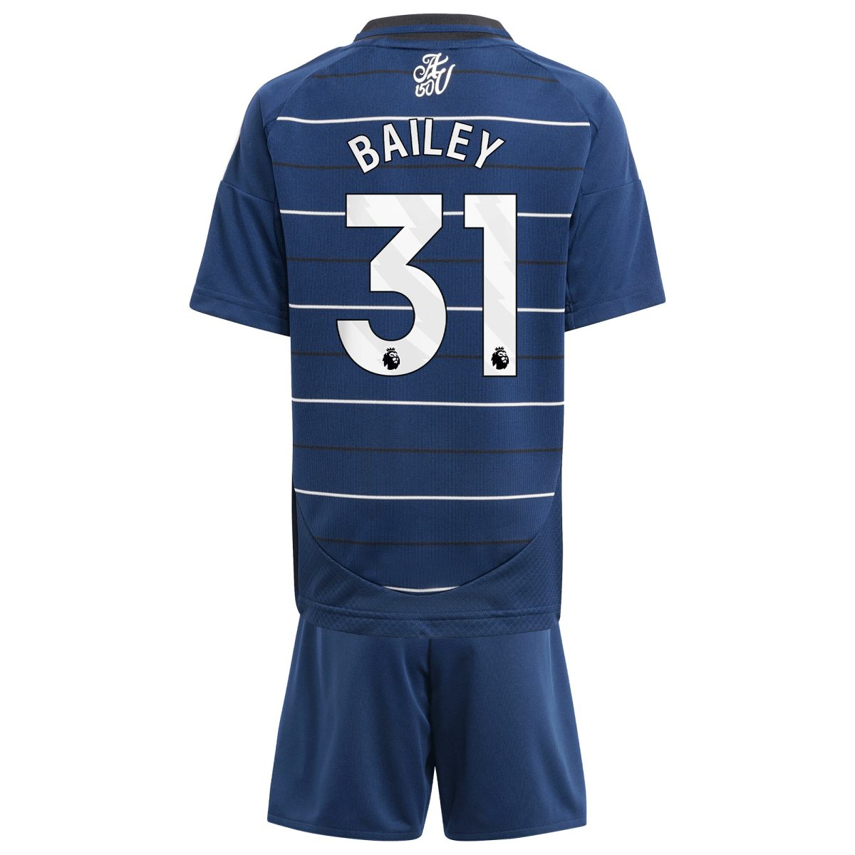 aston villa adidas third minikit 2024-25 with bailey 31 printing Collection | Authentic Aston Villa Shirts