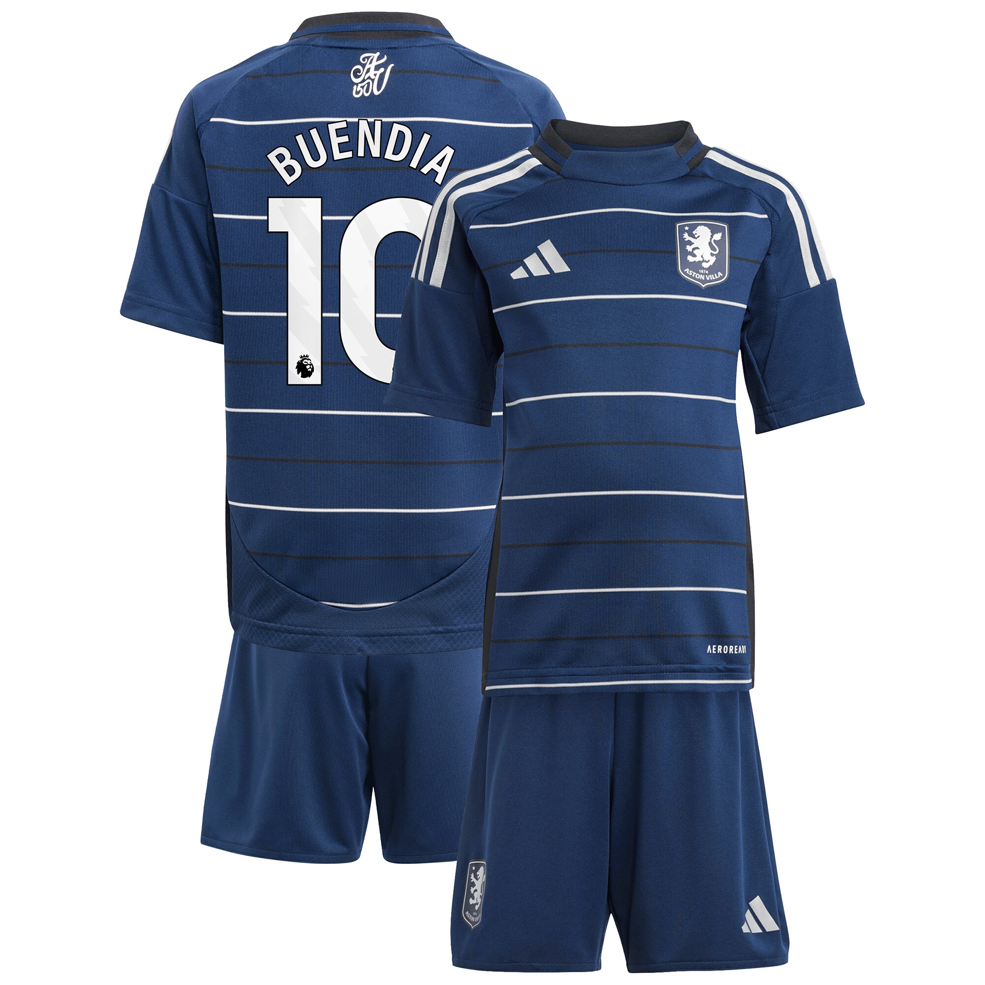 aston villa adidas third minikit 2024-25 with buendia 10 printing Collection | Authentic Aston Villa Shirts