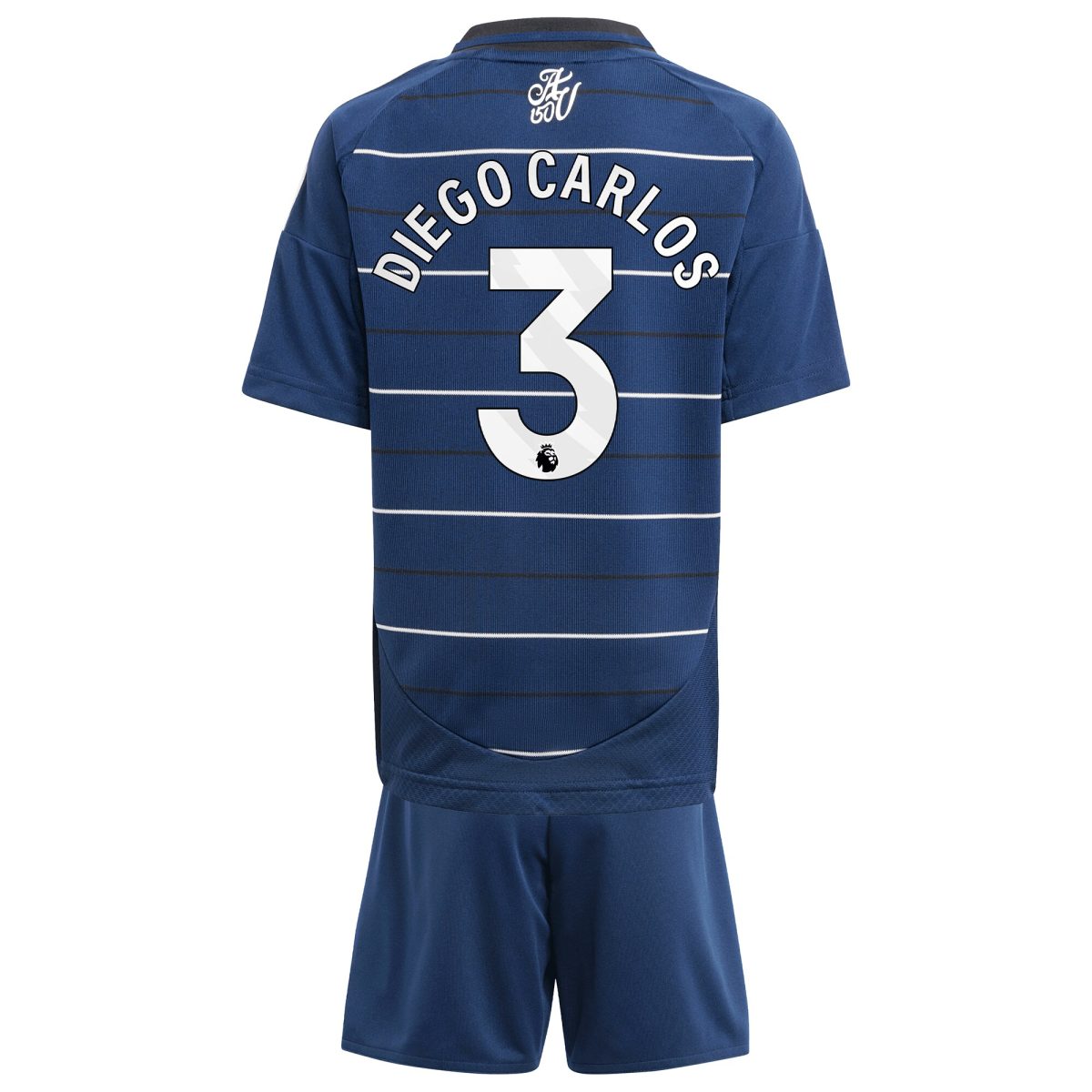 aston villa adidas third minikit 2024-25 with diego carlos 3 printing Collection | Authentic Aston Villa Shirts