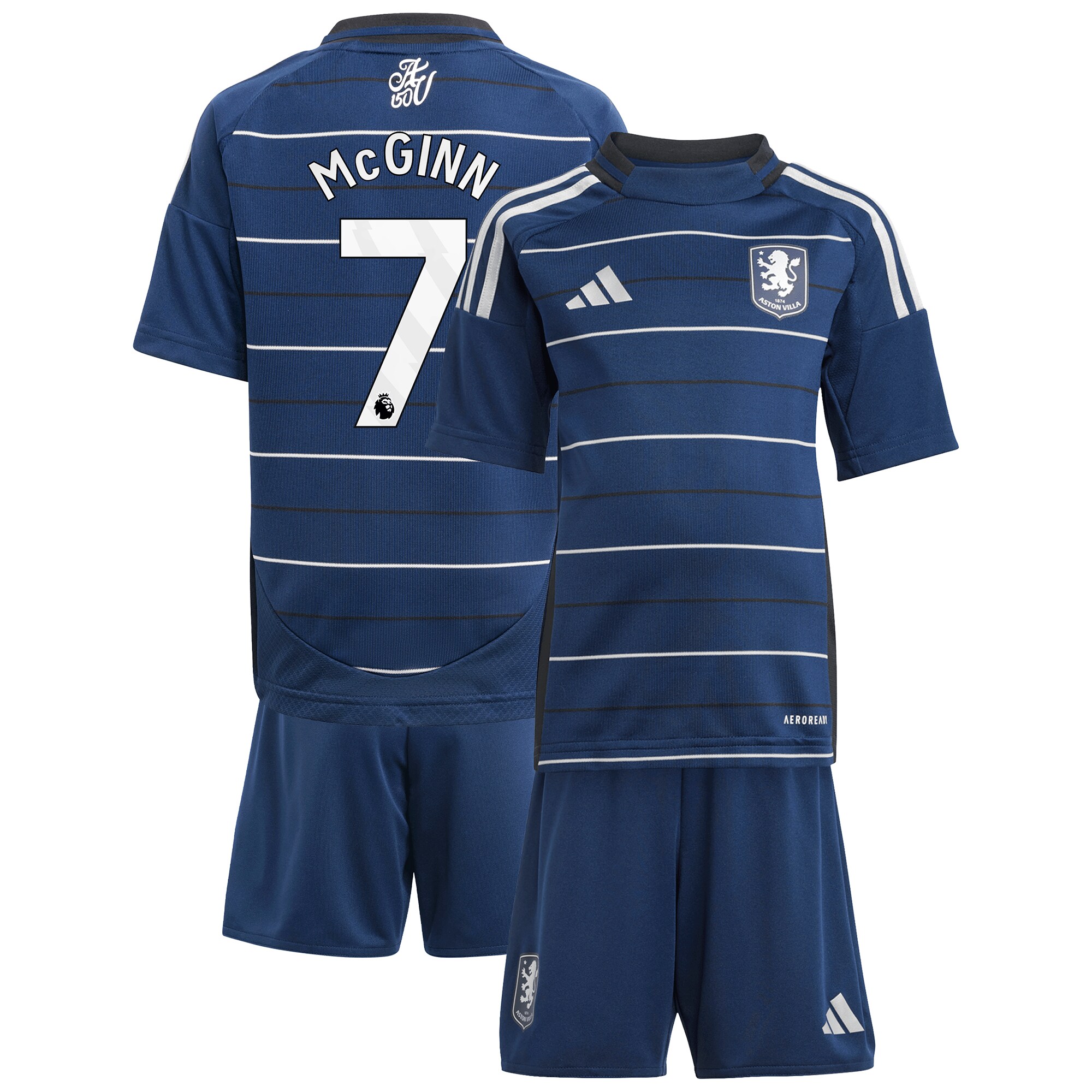 aston villa adidas third minikit 2024-25 with mcginn 7 printing Collection | Authentic Aston Villa Shirts