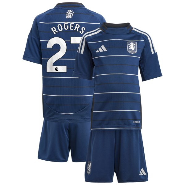 aston villa adidas third minikit 2024-25 with rogers 27 printing Collection | Authentic Aston Villa Shirts