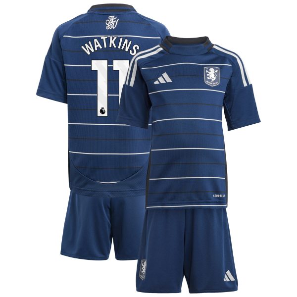 aston villa adidas third minikit 2024-25 with watkins 11 printing Collection | Authentic Aston Villa Shirts