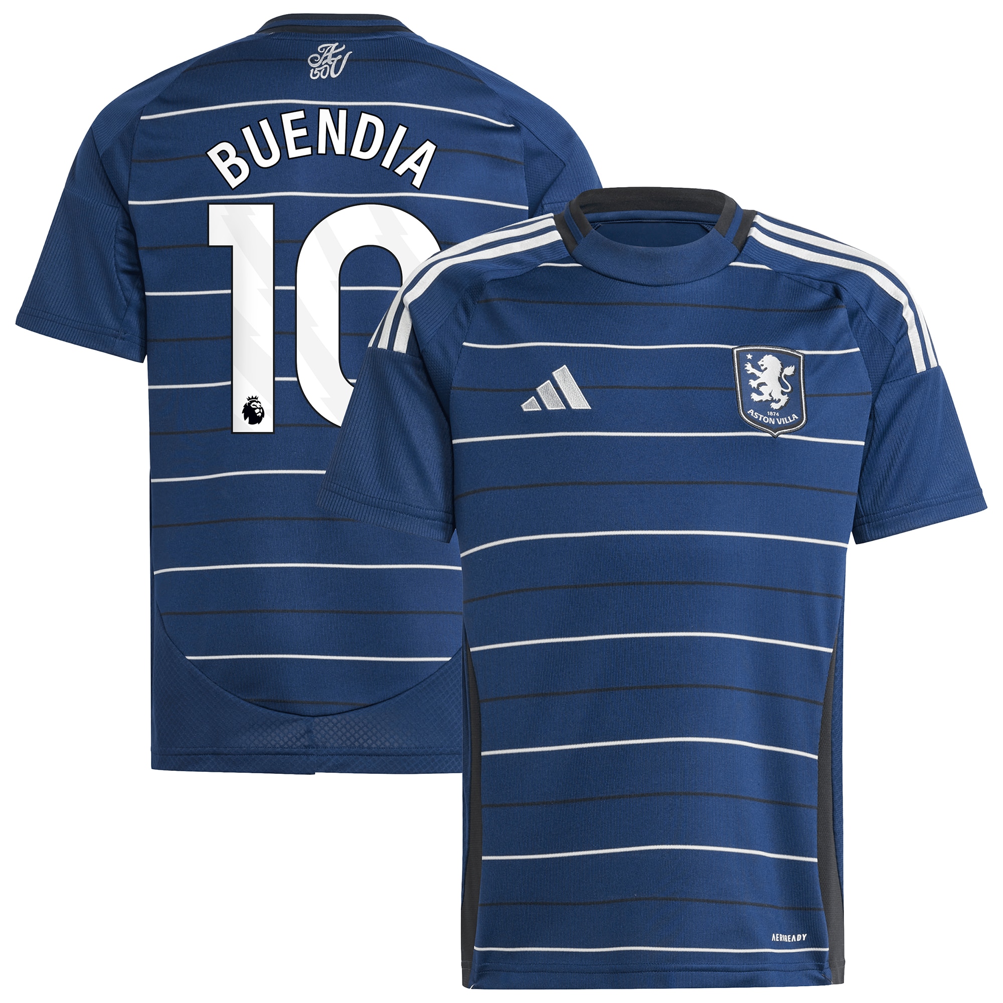 aston villa adidas third shirt 2024-25 – kids with buendia 10 printing Collection | Authentic Aston Villa Shirts