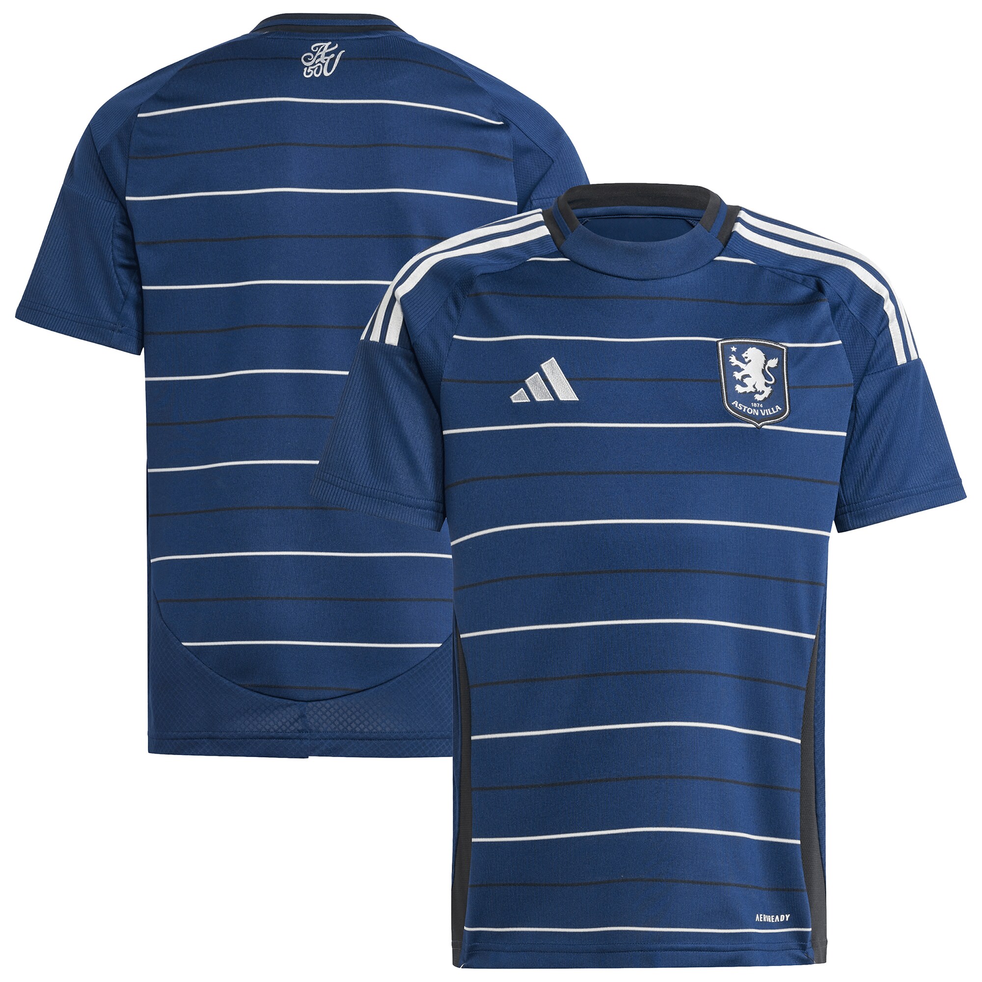 aston villa adidas third shirt 2024-25 – kids with custom printing Collection | Authentic Aston Villa Shirts