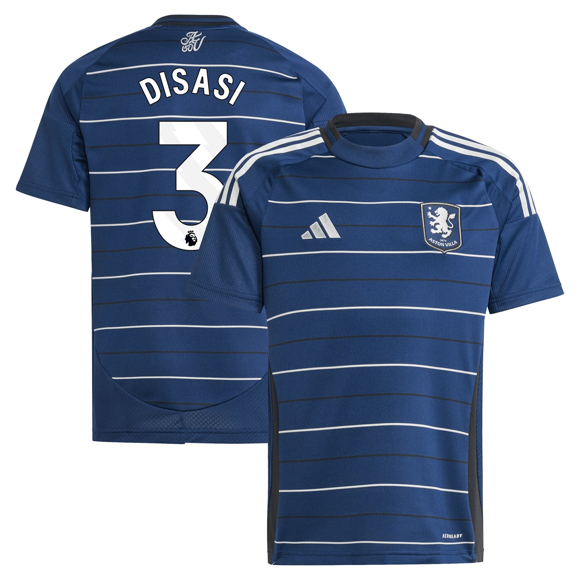 aston villa adidas third shirt 2024-25 – kids with disasi 3 printing Collection | Authentic Aston Villa Shirts