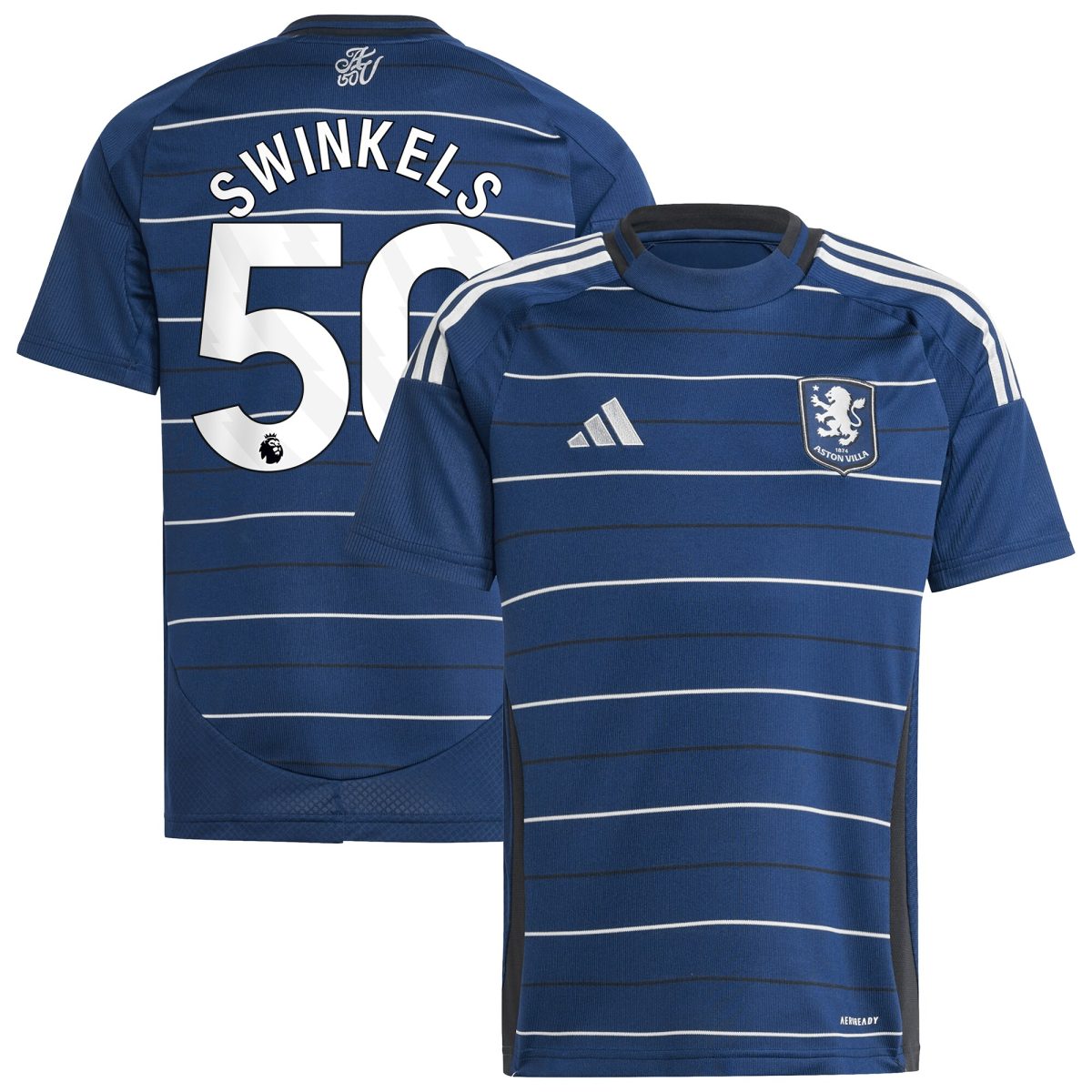 aston villa adidas third shirt 2024-25 – kids with swinkels 50 printing Collection | Authentic Aston Villa Shirts
