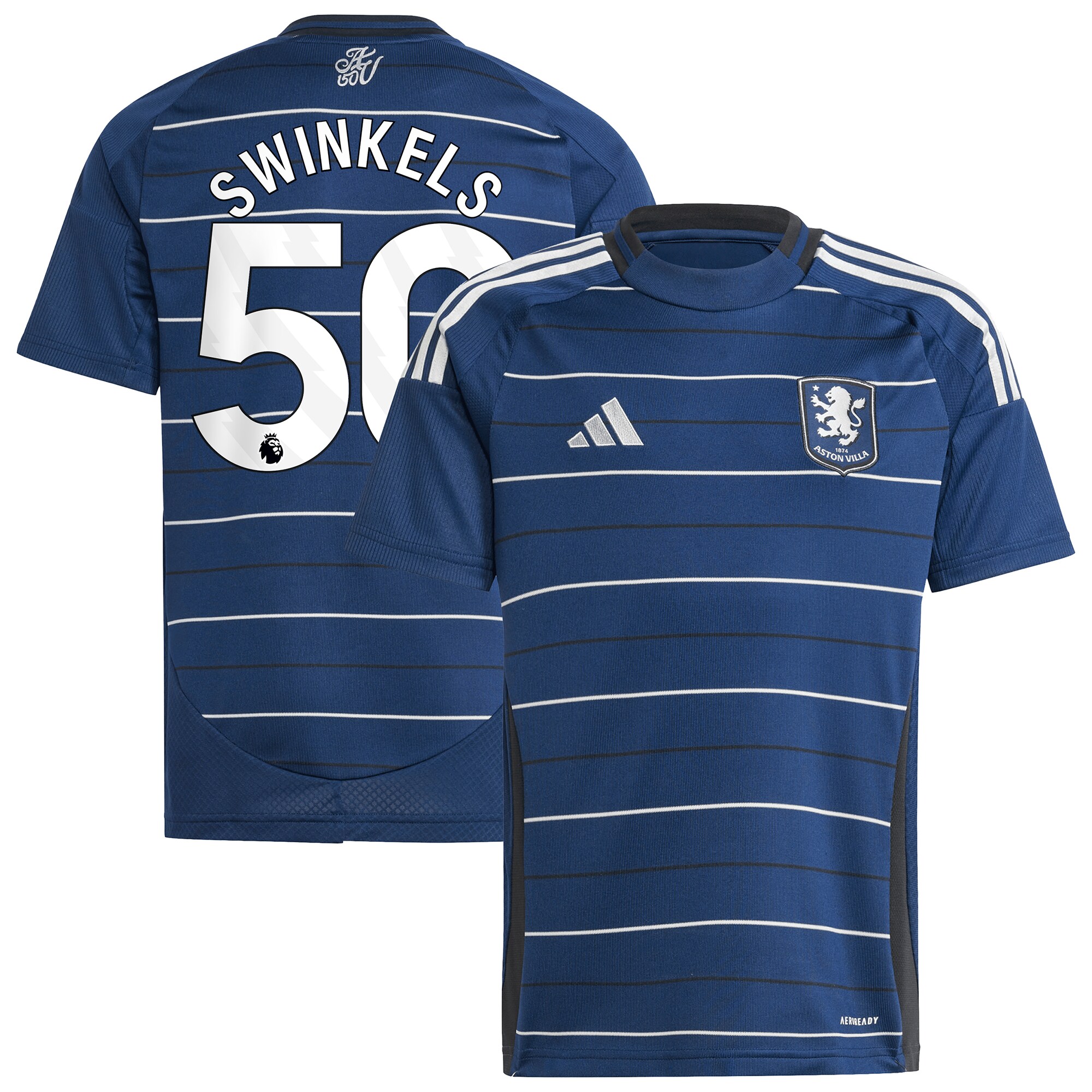 aston villa adidas third shirt 2024-25 – kids with swinkels 50 printing Collection | Authentic Aston Villa Shirts