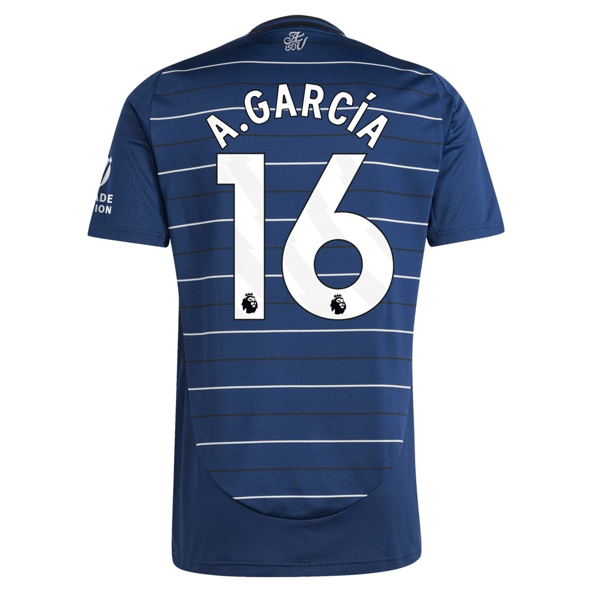 aston villa adidas third shirt 2024-25 with a.garcía 16 printing Collection | Authentic Aston Villa Shirts