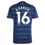 aston villa adidas third shirt 2024-25 with a.garcía 16 printing Collection | Authentic Aston Villa Shirts
