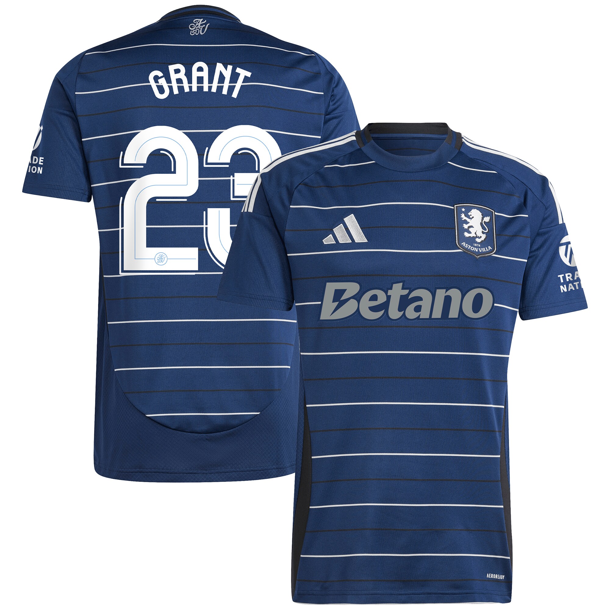 aston villa adidas third shirt 2024-25 with grant 23 cup printing Collection | Authentic Aston Villa Shirts