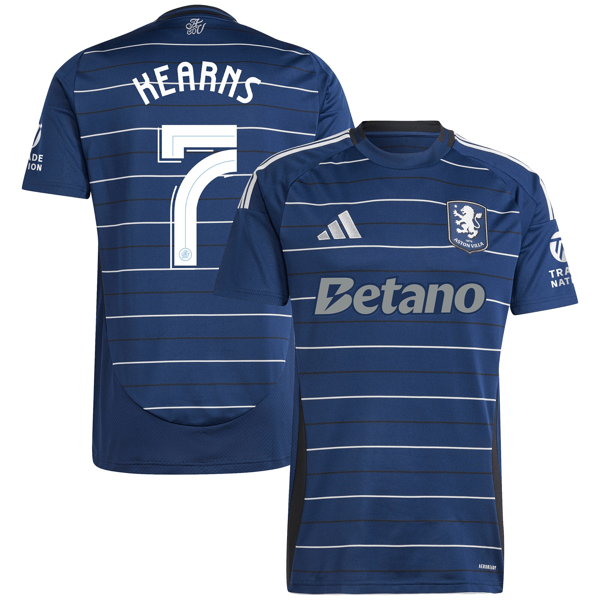 aston villa adidas third shirt 2024-25 with kearns 7 cup printing Collection | Authentic Aston Villa Shirts