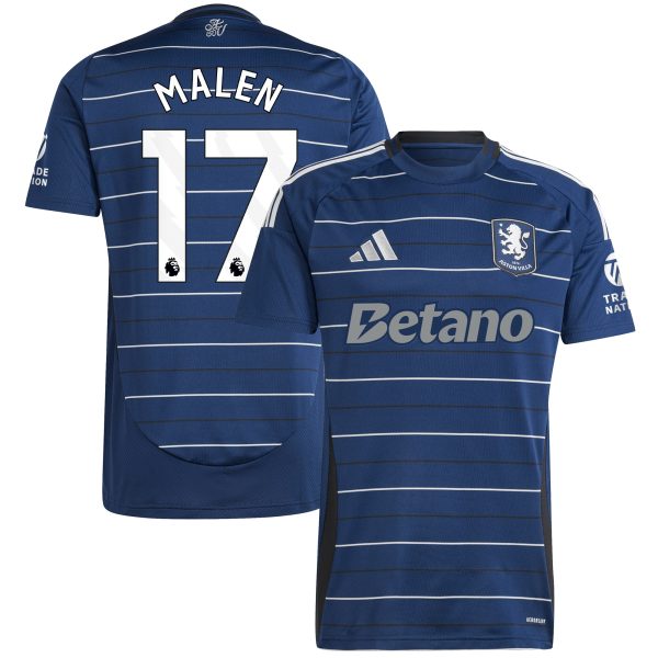 aston villa adidas third shirt 2024-25 with malen 17 printing Collection | Authentic Aston Villa Shirts