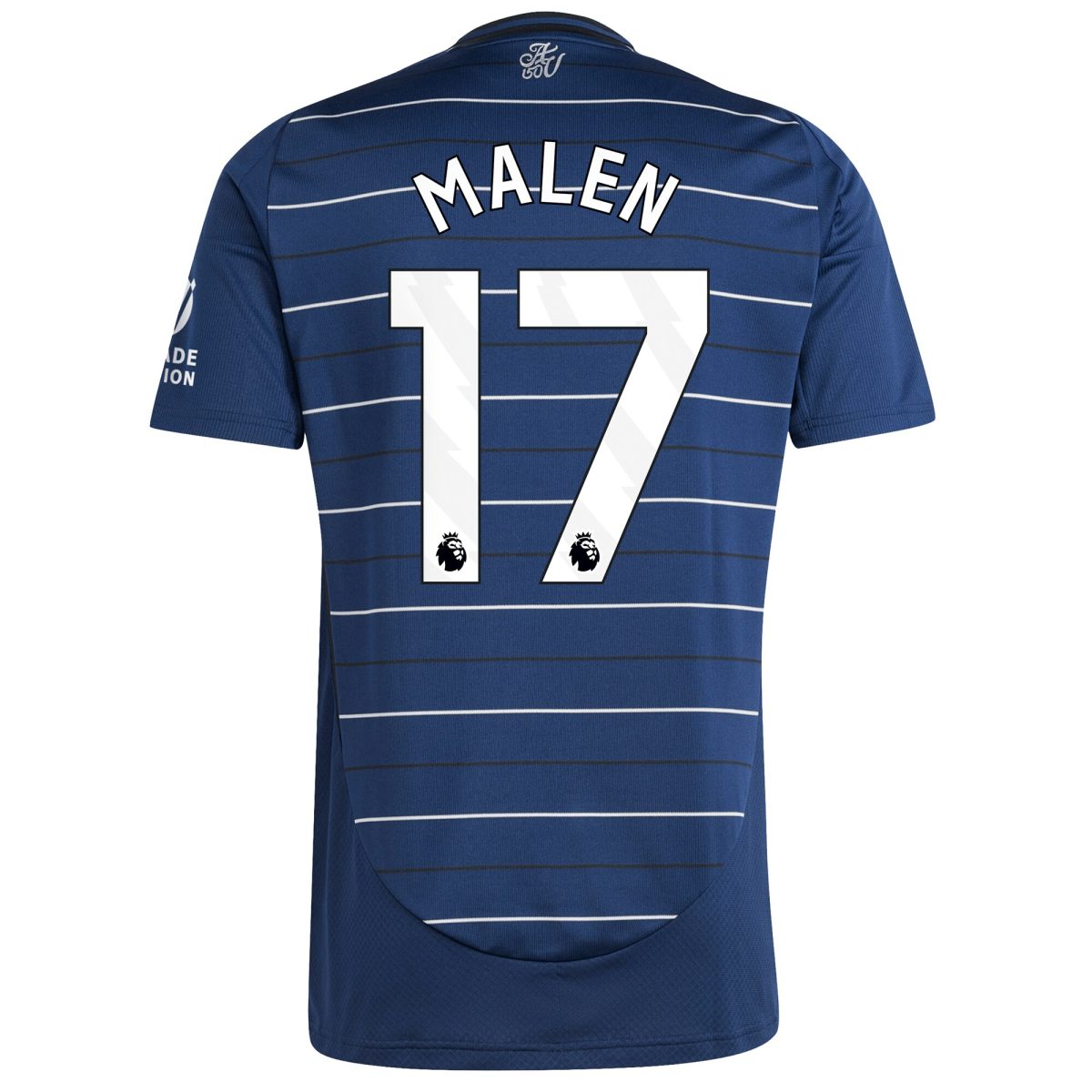 aston villa adidas third shirt 2024-25 with malen 17 printing Collection | Authentic Aston Villa Shirts
