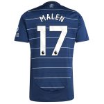 aston villa adidas third shirt 2024-25 with malen 17 printing Collection | Authentic Aston Villa Shirts