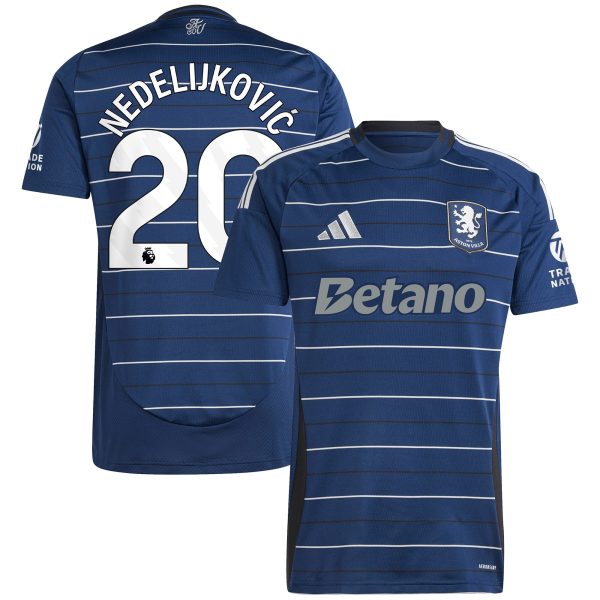 aston villa adidas third shirt 2024-25 with nedeljković 20 printing Collection | Authentic Aston Villa Shirts