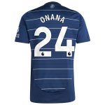 aston villa adidas third shirt 2024-25 with onana 24 printing Collection | Authentic Aston Villa Shirts