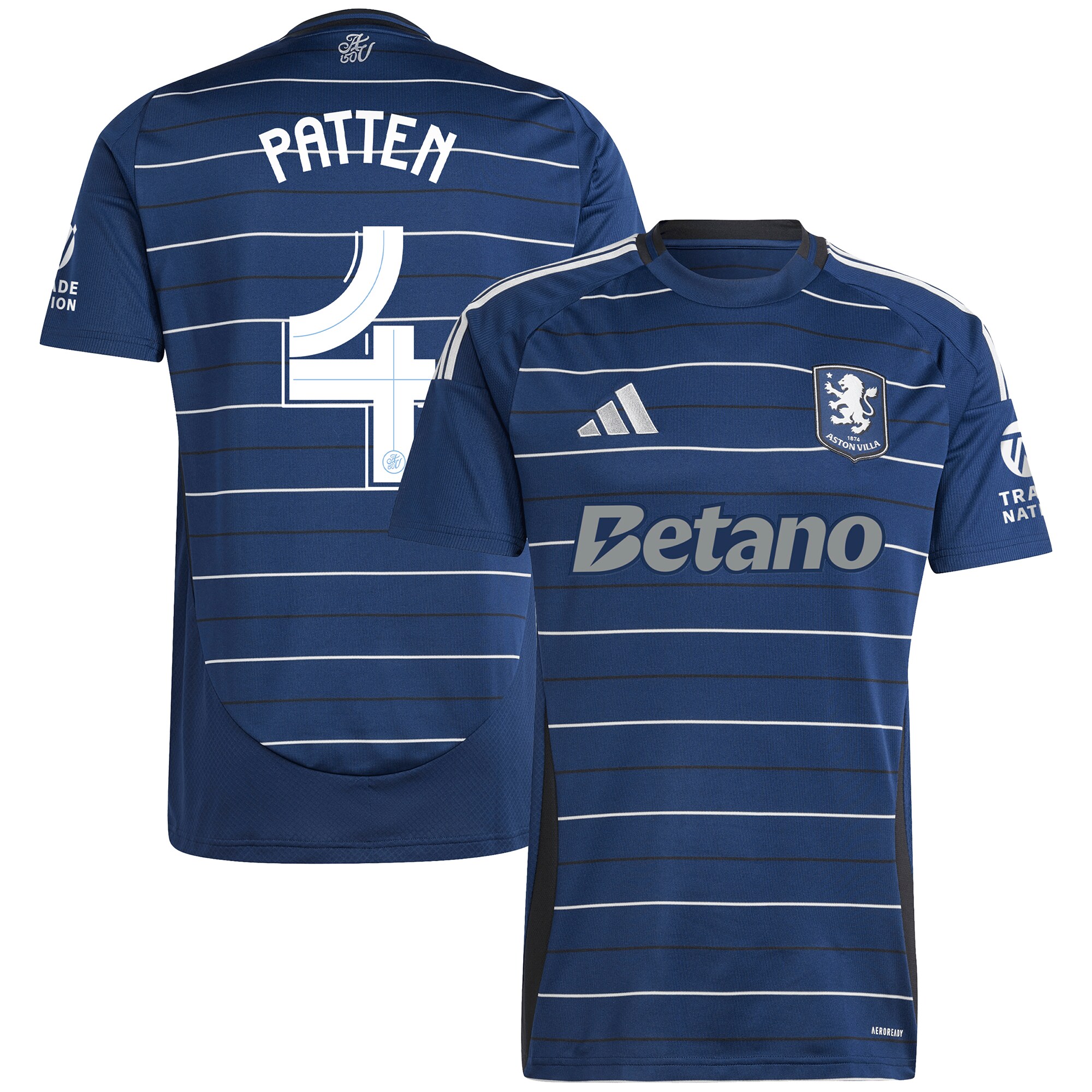 aston villa adidas third shirt 2024-25 with patten 4 cup printing Collection | Authentic Aston Villa Shirts