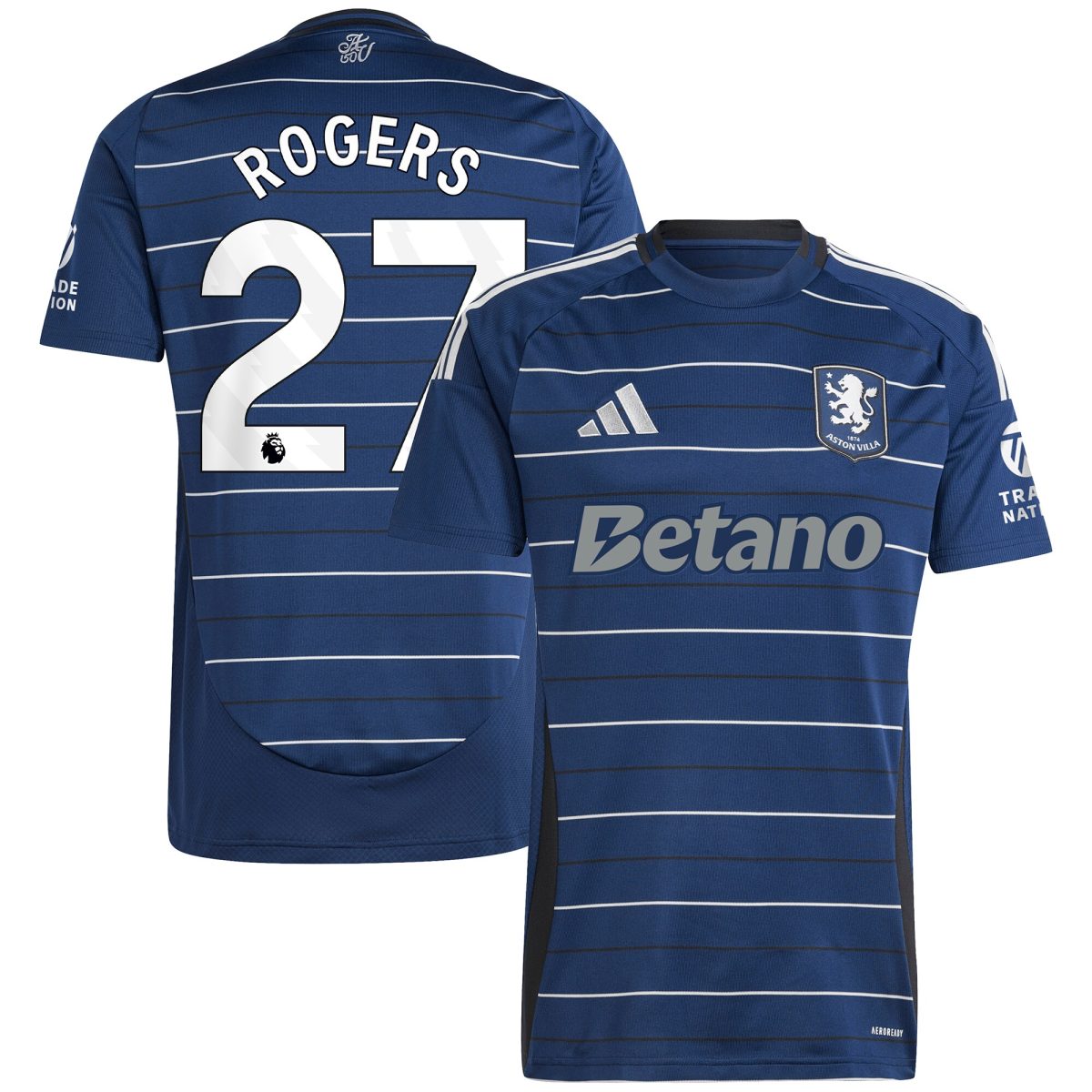 aston villa adidas third shirt 2024-25 with rogers 27 printing Collection | Authentic Aston Villa Shirts