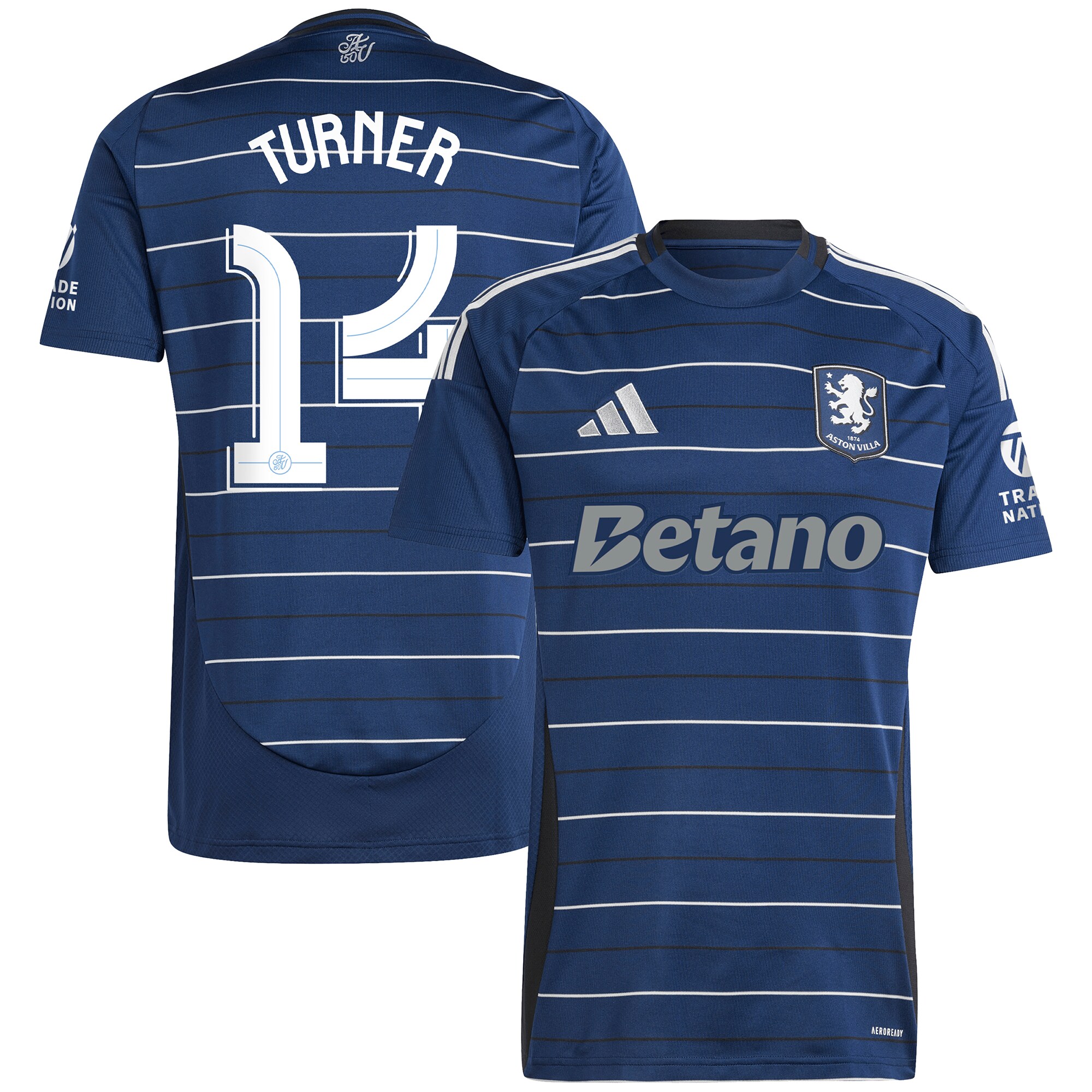 aston villa adidas third shirt 2024-25 with turner 14 cup printing Collection | Authentic Aston Villa Shirts