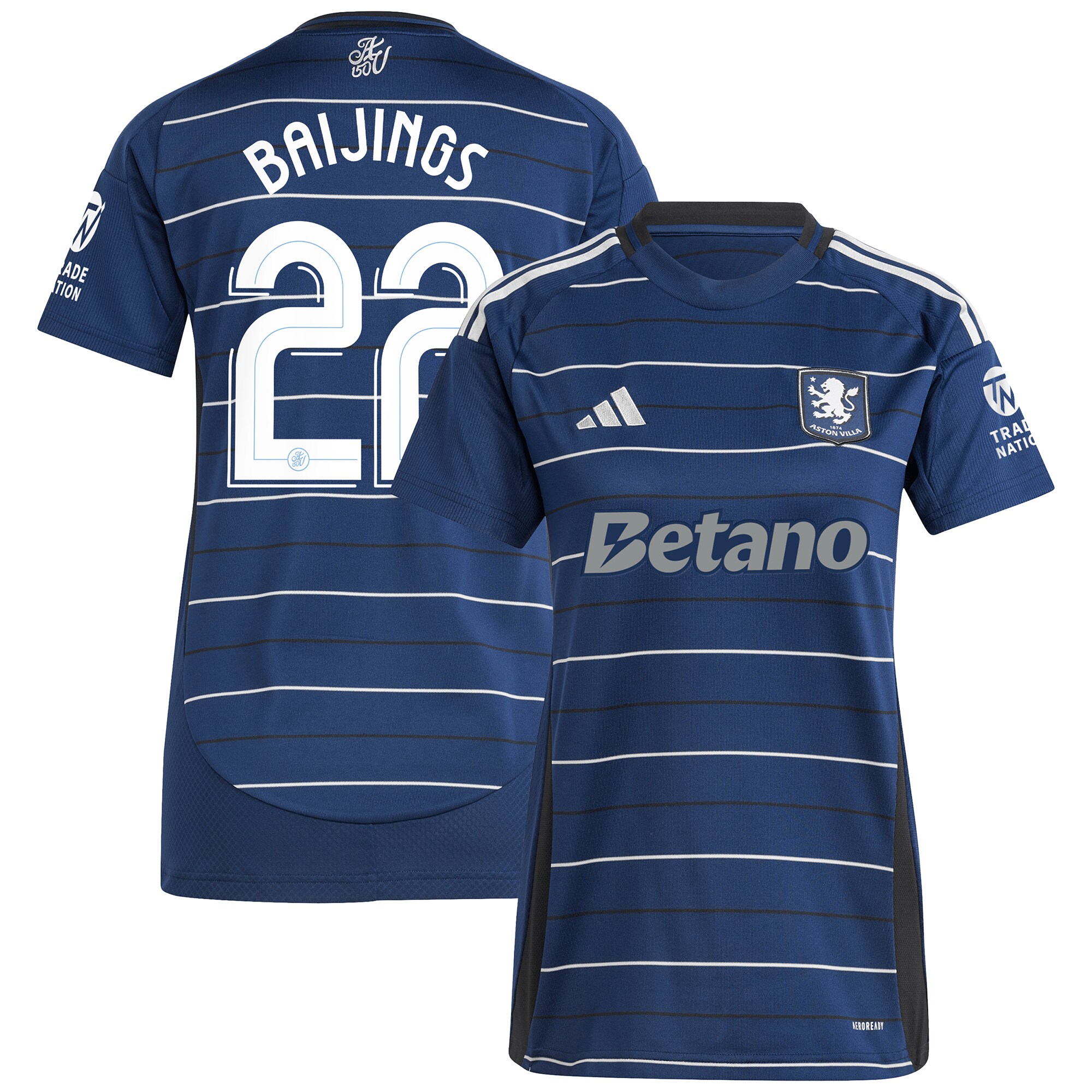 aston villa adidas third shirt 2024-25 – womens with baijings 22 cup printing Collection | Authentic Aston Villa Shirts