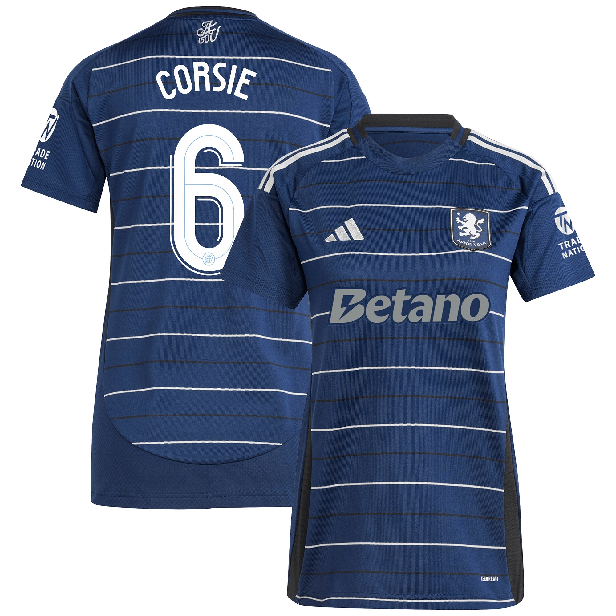 aston villa adidas third shirt 2024-25 – womens with corsie 6 cup printing Collection | Authentic Aston Villa Shirts