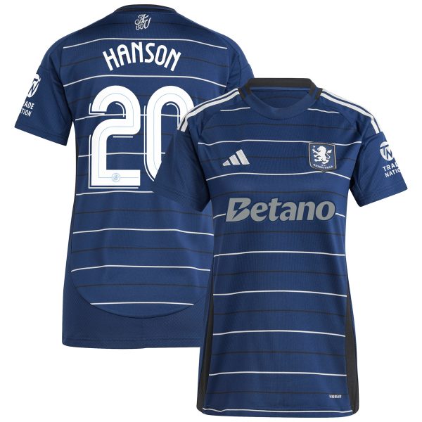 aston villa adidas third shirt 2024-25 – womens with hanson 20 cup printing Collection | Authentic Aston Villa Shirts